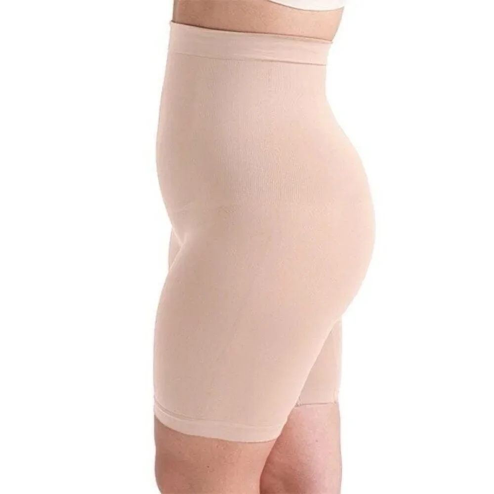Shapermint Empetua High Waisted Shaper Shorts Sz Medium LG Nude Shapewear 55021